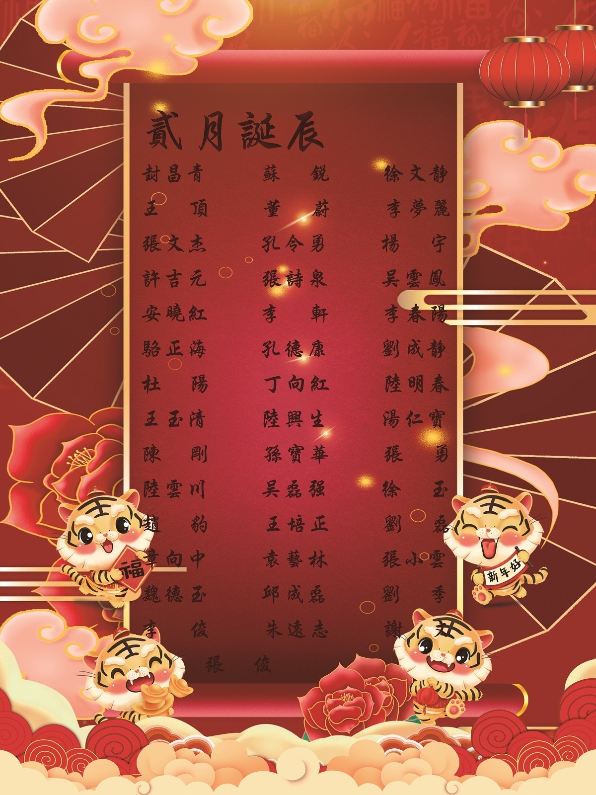 【生日祝?！抗ё?2月生日的員工生日快樂！